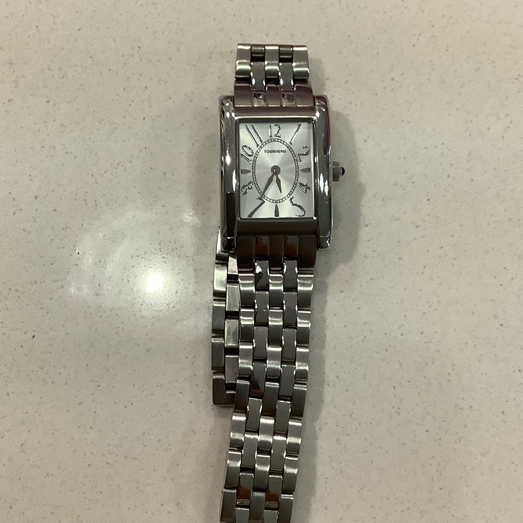 Tourneau Silver Rectangular Watch